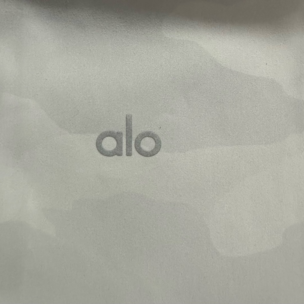 Alo High Waist Vapor Leggings- Gray Camouflage - Picture 7 of 9